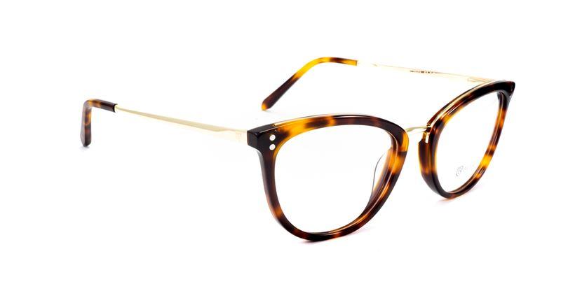 Armação Oval para Óculos de Grau Feminina Tartaruga - BULGET